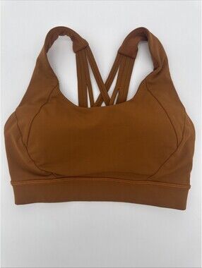 Lululemon Energy Bra In A Copper Brown Color Size 2 Great Condition Free Ship